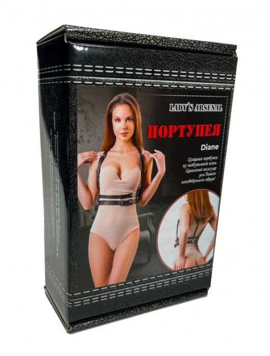 Изящная портупея из натуральной кожи Diane - БДСМ Арсенал - купить с доставкой в Омске