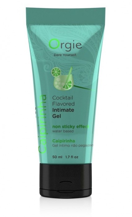 Съедобный интимный гель Orgie Lube Tube Cocktail Caipirinha - 50 мл. - ORGIE - купить с доставкой в Омске