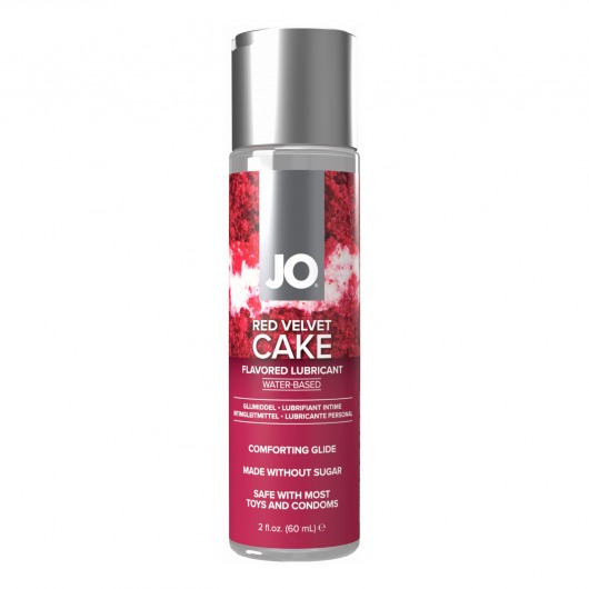 Лубрикант на водной основе JO H2O Red Velvet Cake Flavored Lubricant - 60 мл. - System JO - купить с доставкой в Омске