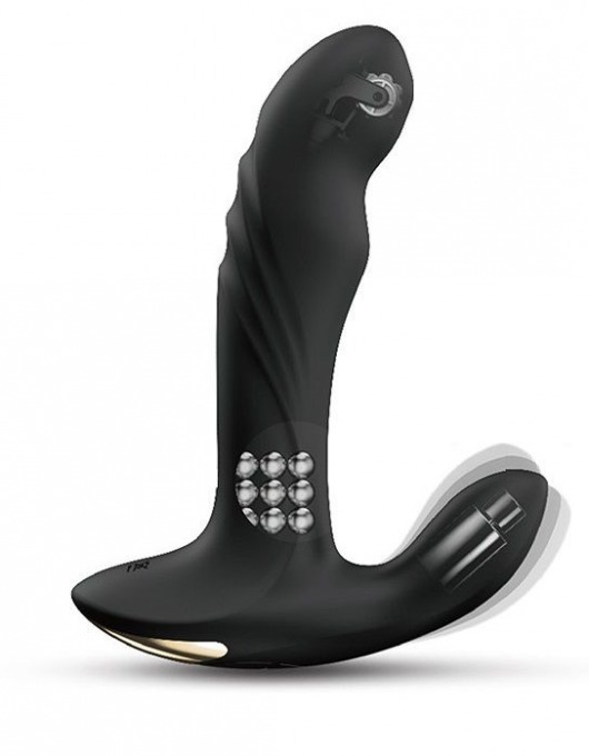 Черный вибромассажер простаты Multi P-Joy с 3 моторами - Dorcel - в Омске купить с доставкой