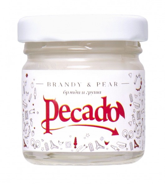 Массажная свеча Brandy   Pear - 35 мл. - Pecado - купить с доставкой в Омске