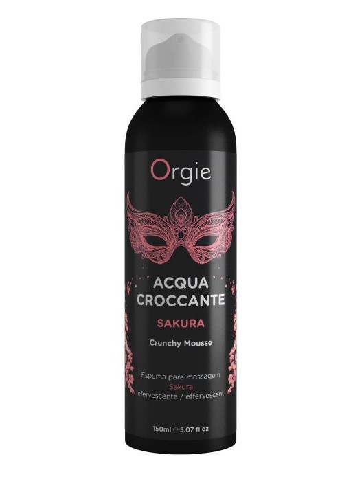 Хрустящая пенка для массажа Orgie Acqua Croccante Sakura с ароматом сакуры - 150 мл. - ORGIE - купить с доставкой в Омске