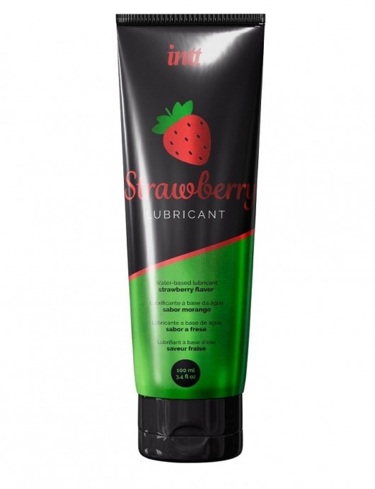 Смазка на водной основе с ароматом клубники Strawberry Lubricant - 100 мл. - INTT - купить с доставкой в Омске