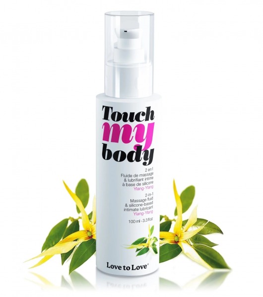 Силиконовый лубрикант 2-в-1 Touch My Body с ароматом иланг-иланга - 100 мл. - Love to Love - купить с доставкой в Омске
