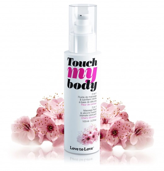Силиконовый лубрикант 2-в-1 Touch My Body с ароматом вишнёвого цвета - 100 мл. - Love to Love - купить с доставкой в Омске