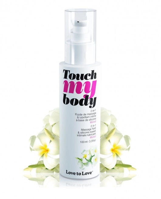 Силиконовый лубрикант 2-в-1 Touch My Body с ароматом моной - 100 мл. - Love to Love - купить с доставкой в Омске