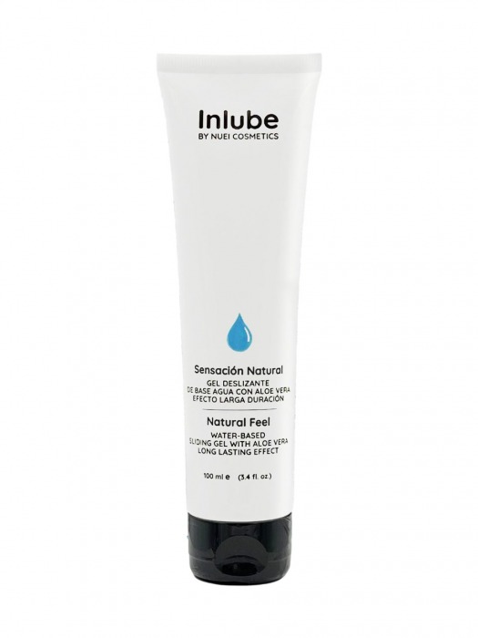 Интимный лубрикант с алоэ вера Inlube Natural Feel - 100 мл. - Nuei cosmetics - купить с доставкой в Омске