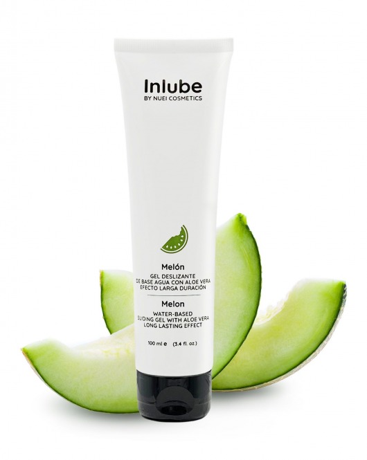Лубрикант на водной основе Nuei Inlube с алоэ вера и ароматом дыни - 100 мл. - Nuei cosmetics - купить с доставкой в Омске
