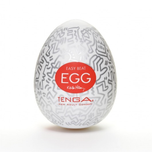 Мастурбатор-яйцо Keith Haring EGG PARTY - Tenga - в Омске купить с доставкой