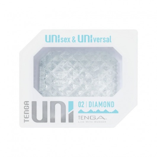 Прозрачный мастурбатор-стимулятор Tenga Uni Diamond - Tenga - в Омске купить с доставкой