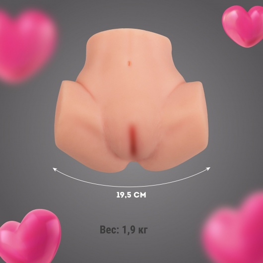 Мужской реалистичный мастурбатор с двумя рабочими отверстиями - Волшебная страна - в Омске купить с доставкой