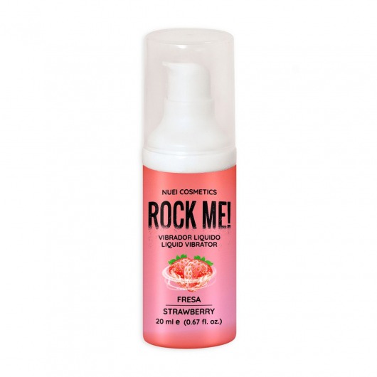 Жидкий вибратор Nuei Rock Me! с ароматом клубники - 20 мл. - Nuei cosmetics - купить с доставкой в Омске