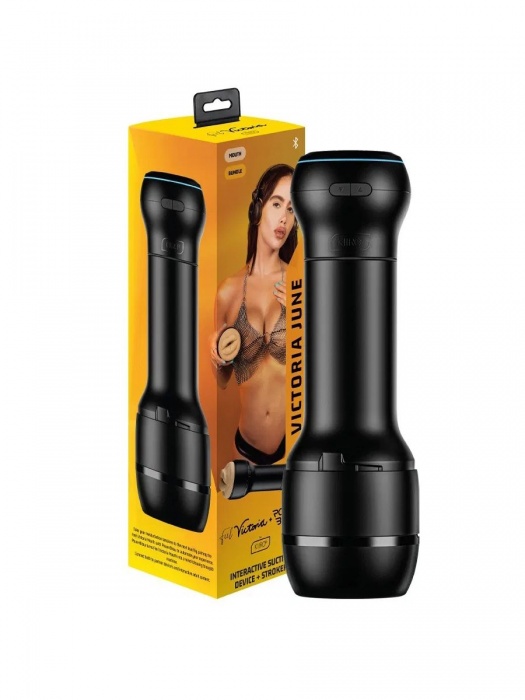 Мастурбатор-ротик с интерактивной насадкой PowerBlow   FeelVictoria Mouth - Kiiroo - в Омске купить с доставкой