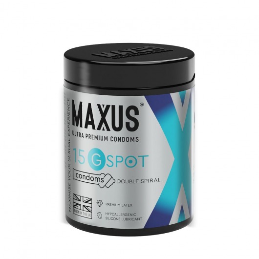 Гладкие презервативы Maxus G spot с двойной спиралью - 15 шт. - Maxus - купить с доставкой в Омске