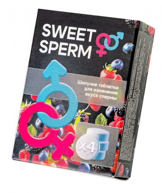 Шипучие таблетки для мужчин Sweet Sperm для изменения вкуса спермы (4 шт. по 0,5 гр.) - Капиталпродукт - купить с доставкой в Омске