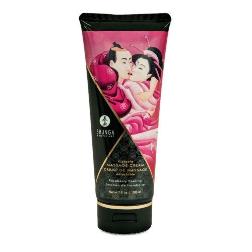 Массажный крем для тела с ароматом малины Raspberry feeling - 200 мл. - Shunga - купить с доставкой в Омске