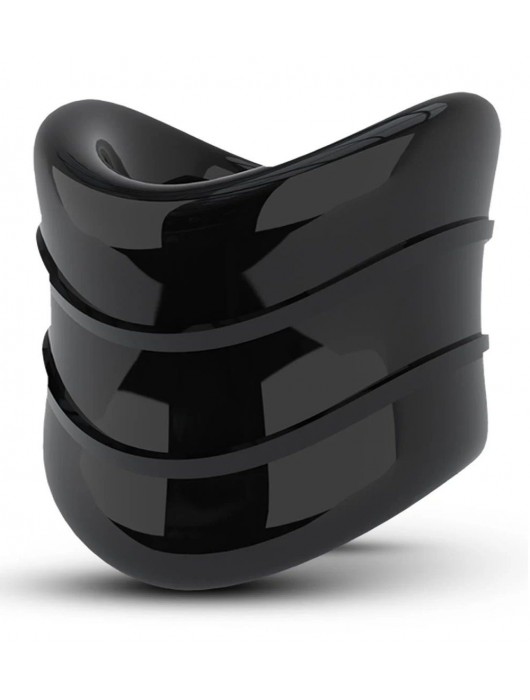 Черное эрекционное кольцо на мошонку Beef Ball Stretcher Snug X Long - Blush Novelties - в Омске купить с доставкой