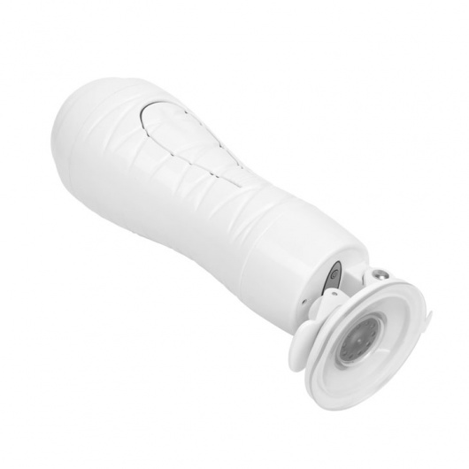 Мастурбатор-вагина Flora White с присоской и 12 режимами вибрации - Baile - в Омске купить с доставкой