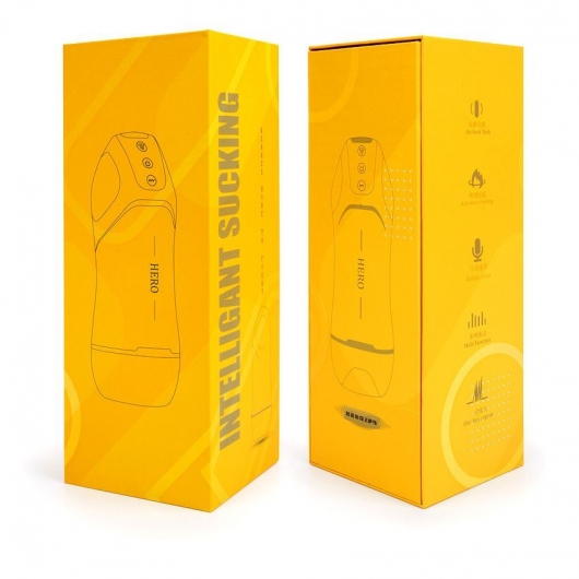 Белый вибромастурбатор Hero с режимом вакуума - A-LOVING - в Омске купить с доставкой