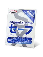 Презерватив Sagami Xtreme Ultrasafe с двойным количеством смазки - 1 шт. - Sagami - купить с доставкой в Омске