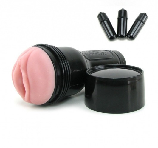 Мастурбатор-вагина Fleshlight - Vibro Pink Lady Touch с вибрацией - Fleshlight - в Омске купить с доставкой