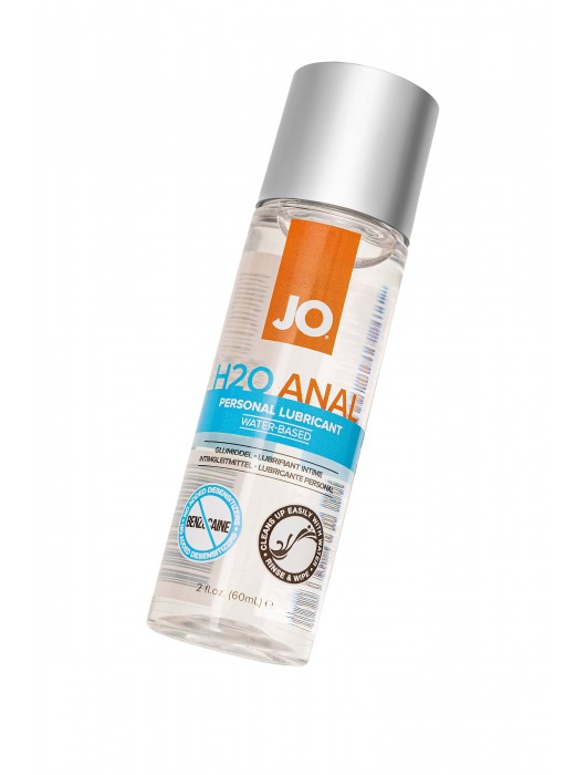 Анальный лубрикант на водной основе JO Anal H2O - 60 мл. - System JO - купить с доставкой в Омске