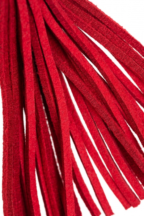 Зажимы на соски «Вилки» с красными кисточками из замши - Pecado - купить с доставкой в Омске