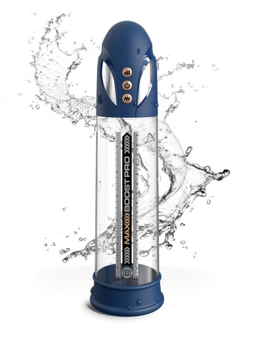 Синяя вакуумная автоматическая помпа Max Boost Pro Flow - Pipedream - в Омске купить с доставкой