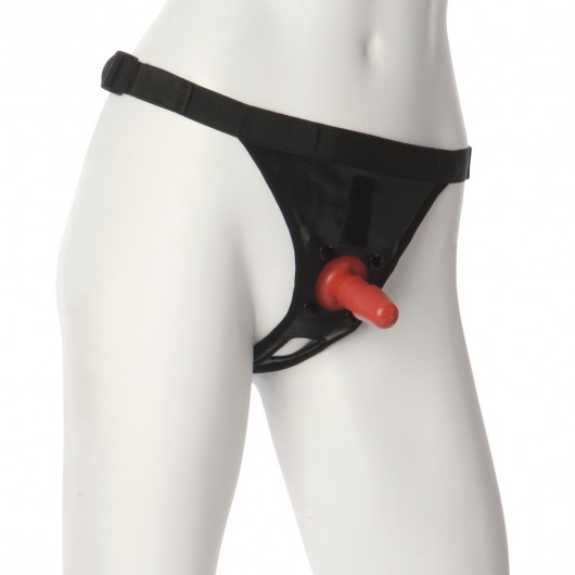 Трусики со штырьком для фиксации насадок Ultra Harness with Plug - Doc Johnson - купить с доставкой в Омске