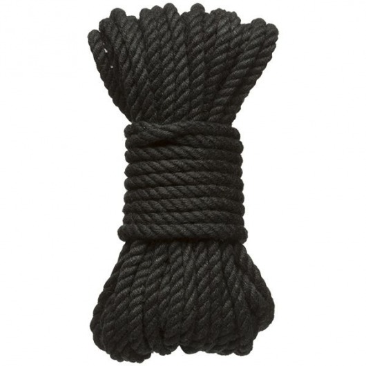 Черная верёвка для связывания и фиксации Bind Tie - 9,14 м. - Doc Johnson - купить с доставкой в Омске