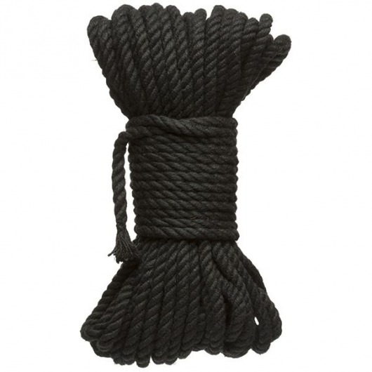 Черная верёвка для связывания и фиксации Bind Tie - 15,24 м. - Doc Johnson - купить с доставкой в Омске