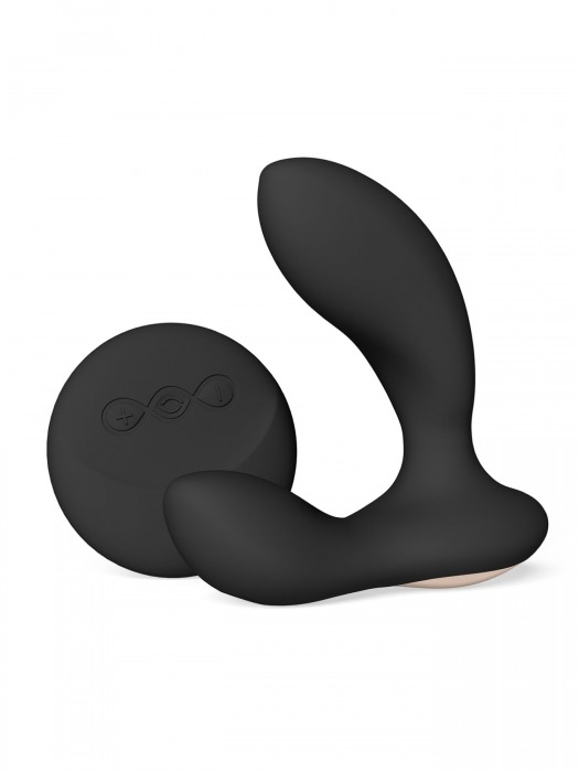 Черный вибромассажер простаты с пультом ДУ Hugo 2 Remote - Lelo - в Омске купить с доставкой