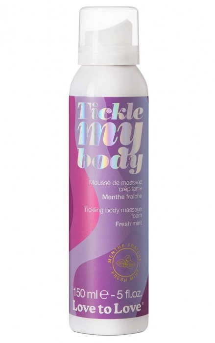 Массажная хрустящая пенка Tickle My Body Fresh Mint с ароматом мяты - 150 мл. - Love to Love - купить с доставкой в Омске