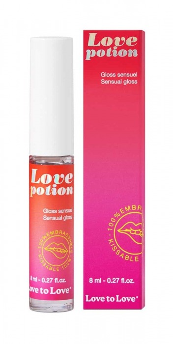 Возбуждающий блеск для губ Love Potion - 8 мл. - Love to Love - купить с доставкой в Омске