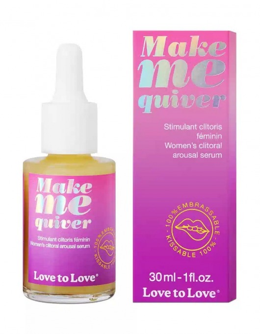 Возбуждающие капли для клитора Make Me Quiver - 30 мл. - Love to Love - купить с доставкой в Омске