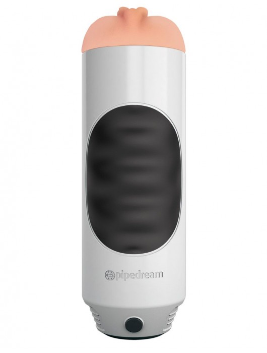 Мастурбатор-вагина Extreme Toyz Mega Grip Vibrating Stroker Mouth - Pipedream - в Омске купить с доставкой