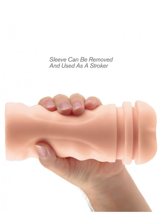 Мастурбатор-вагина Extreme Toyz Mega Grip Vibrating Stroker Mouth - Pipedream - в Омске купить с доставкой