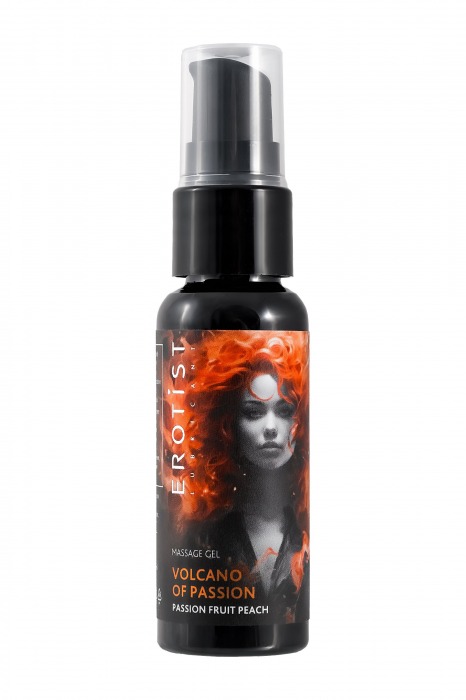 Гель с эффектом вибрации Volcano Of Passion со вкусом персика и маракуйи - 25 мл. - Erotist Lubricants - купить с доставкой в Омске