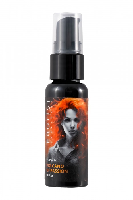 Гель с эффектом вибрации Volcano Of Passion со вкусом вишни - 25 мл. - Erotist Lubricants - купить с доставкой в Омске