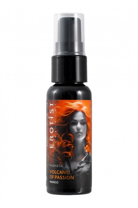 Гель с эффектом вибрации Volcano Of Passion со вкусом манго - 25 мл. - Erotist Lubricants - купить с доставкой в Омске