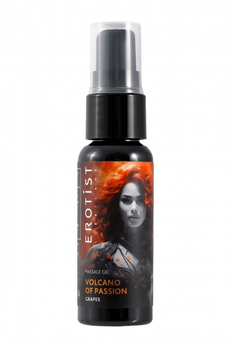 Гель с эффектом вибрации Volcano Of Passion со вкусом винограда - 25 мл. - Erotist Lubricants - купить с доставкой в Омске