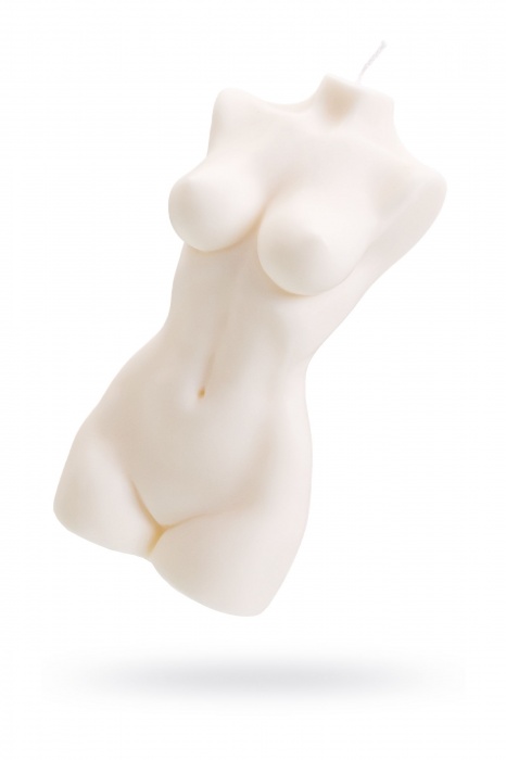 Белая интерьерная свеча в форме женского торса - 850 гр. - Pecado - купить с доставкой в Омске