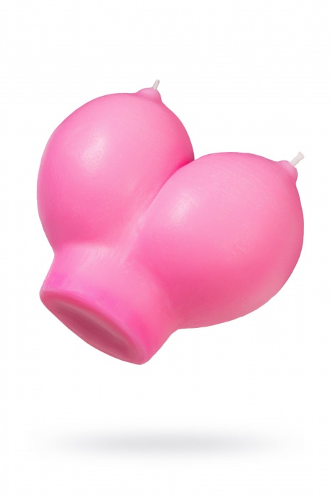 Розовая свеча «Сиськи» - 150 гр. - Pecado - купить с доставкой в Омске