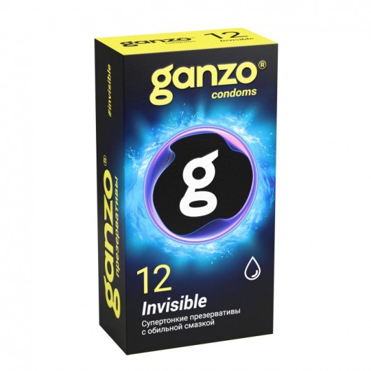 Супертонкие презервативы Ganzo Invisible - 12 шт. - Ganzo - купить с доставкой в Омске