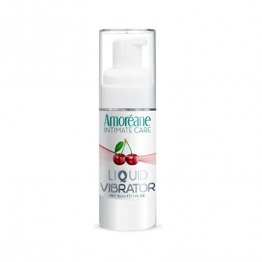 Жидкий вибратор со вкусом вишни Amoreane Cherry - 30 мл. - Amoreane - купить с доставкой в Омске