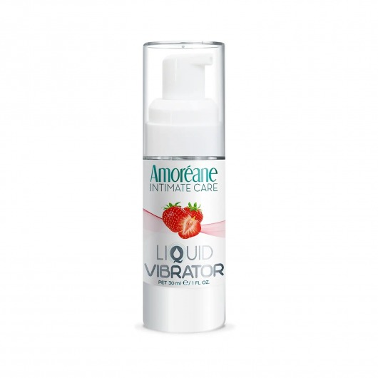 Жидкий вибратор со вкусом клубники Amoreane Strawberry - 30 мл. - Amoreane - купить с доставкой в Омске