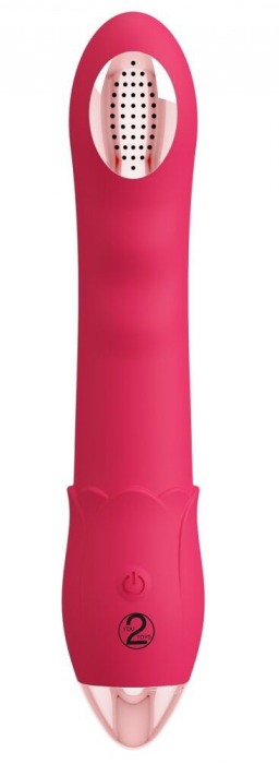 Малиновая насадка на душ с вибрацией Showers to orgasm - 20,1 см. - Orion - купить с доставкой в Омске
