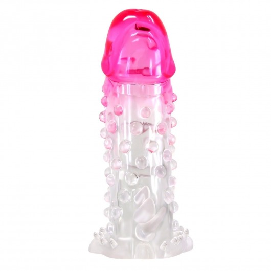 Прозрачно-розовая насадка на пенис Wilford - 13,5 см. - Baile - в Омске купить с доставкой