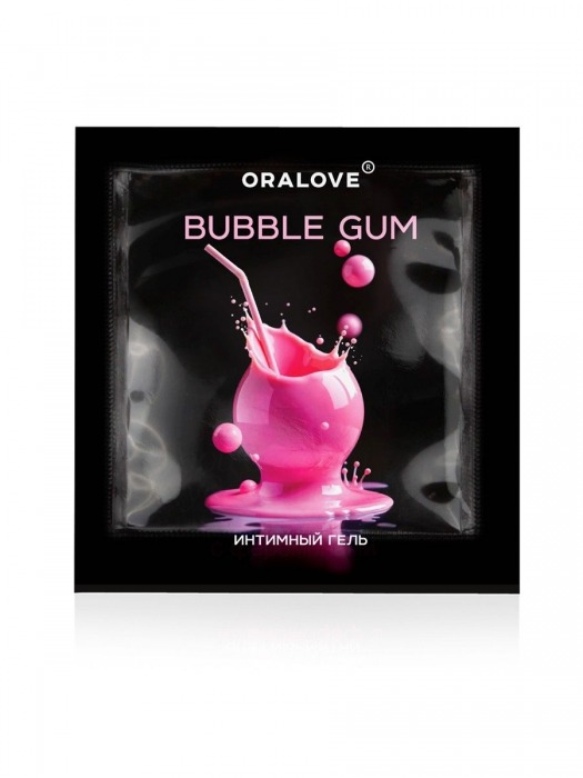 Саше съедобной оральной смазки OraLove с ароматом бабл-гам - 3 гр. - Биоритм - купить с доставкой в Омске