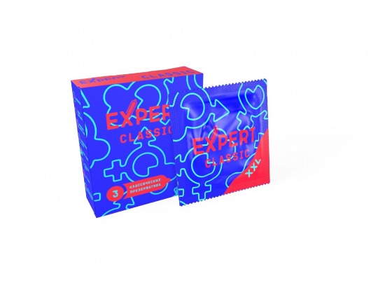 Презервативы увеличенного размера Expert Classic XXL - 3 шт. - Expert - купить с доставкой в Омске